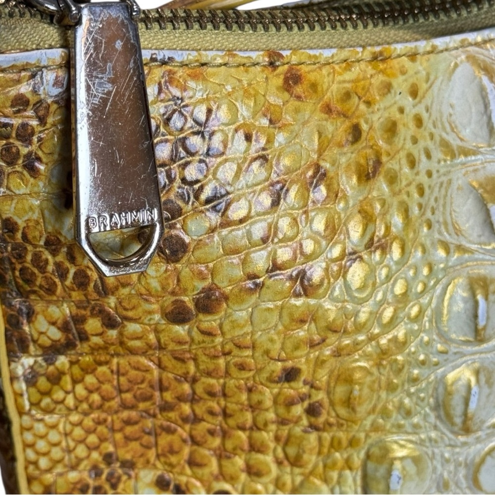 Brahmin Katie Crossbody Canary Yellow Ombré Bag - Picture 11 of 15